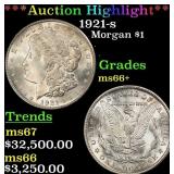 *Highlight* 1921-s Morgan Dollar $1 ms66+ SEGS (fc