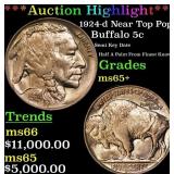 *Highlight* 1924-d Buffalo Nickel Near Top Pop! 5c