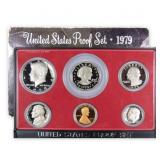 1979 United Stated Mint Proof Set 6 coins