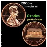 2000-s Proof Lincoln Cent 1c Grades GEM++ Proof De