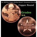 1oz .999 Fine Copper Bullion Round - Greaseman Gar