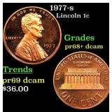 1977-s Proof Lincoln Cent 1c Grades GEM++ Proof De