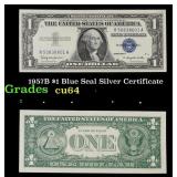 1957B $1 Blue Seal Silver Certificate Grades Choic