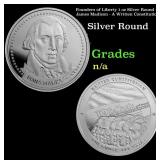 Founders of Liberty 1 oz Silver Round - James Madi