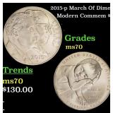 2015-p March Of Dimes Modern Commem Dollar $1 ms70