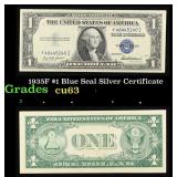 1935F $1 Blue Seal Silver Certificate Grades Selec