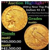 *Highlight* 1929-p Gold Indian Quarter Eagle Near