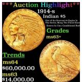 *Highlight* 1914-s Gold Indian Half Eagle $5 Selec