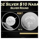 2022 Mesa Grande 1 oz Silver $10 Nasa Meatball Log