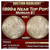 1899-s Morgan Dollar Near Top Pop! $1 ms66+ SEGS