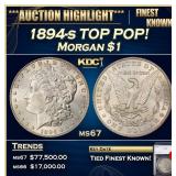 1894-s Morgan Dollar TOP POP! $1 ms67 SEGS