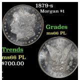 1879-s Morgan Dollar $1 Grades GEM+ UNC PL