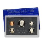 1983 United States Mint Proof Set 5 coins