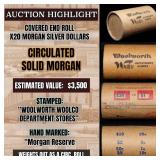 High Value! - Covered End Roll - Marked " Morgan R