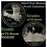 1994-P Pow Museum Proof Modern Commem Dollar $1 pr