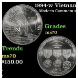 1994-w Vietnam Modern Commem Dollar $1 ms70 SEGS