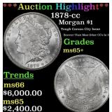 *Highlight* 1878-cc Morgan Dollar $1 ms65+ SEGS (f