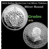 2024 Zodiac Series Leo 1 oz Silver Tokelau $5