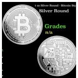 1 oz Silver Round - Bitcoin Style