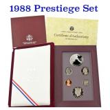 1988 United States Mint Prestige Proof Set 6 Coins