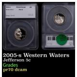 2005-s Western Waters Proof Jefferson Nickel 5c pr