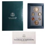 1990 United States Mint Prestige Proof Set 6 Coins