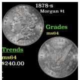 1878-s Morgan Dollar $1 Grades Choice Unc