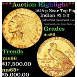 *Highlight* 1928-p Gold Indian Quarter Eagle Near