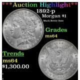 *Highlight* 1892-p Morgan Dollar $1 ms64 SEGS (fc)