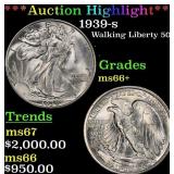 *Highlight* 1939-s Walking Liberty Half Dollar 50c