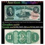 1869 $2 Large Size Legal Tender Note "Rainbow Note