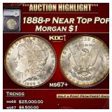 1888-p Morgan Dollar Near Top Pop! $1 ms67+ SEGS