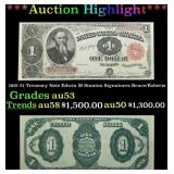 1891 $1 Treasury Note Edwin M Stanton Grades Selec