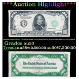 1934 $1000 Green Seal Federal Reserve Note Preside