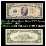 1934A $10 Silver Certificate North Africa WWII Eme