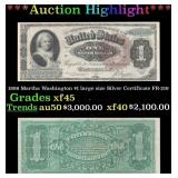 1886 $1 large size Silver Certificate Martha Washi