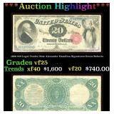 1880 $20 Legal Tender Note Alexander Hamilton Grad