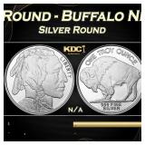 1 oz Silver Round - Buffalo Nickle Style