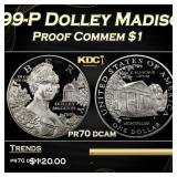 1999-P Dolley Madison Proof Modern Commem Dollar $