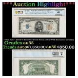 **Star Note** 1934A $5 Silver Certificate North Af