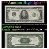 1934A $500 Green Seal Federal Reserve Note Preside