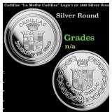 Cadillac "La Mothe Cadillac" Logo 1 oz .999 Silver