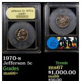 1970-s Jefferson Nickel 5c GEM++ Unc USCG