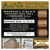 161- MARSHALL FIELDS 10 Coin Circ Morgan $1 Roll R