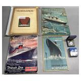 4 Vintage Books Normandie and Silver Proof Coin