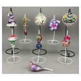 9 Radko Easter Ornaments Bird Flower Butterfly