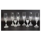 8 Pieces Crystal Stemware 4 Baccarat Massena