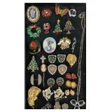 Lot of Costume Jewelry Including Trifari, Napier