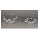 2 Pieces Art Glass Baccarat & Steuben