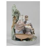 Lladro Figure Group On the Lake